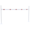 Height restriction barrier | with 2 square posts | cross tube length: 5000 mm | to be fixed by plugs | without barrier of aluminium tube